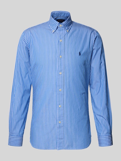Polo Ralph Lauren Koszula casualowa o kroju custom fit z czystej bawełny Królewski niebieski 2
