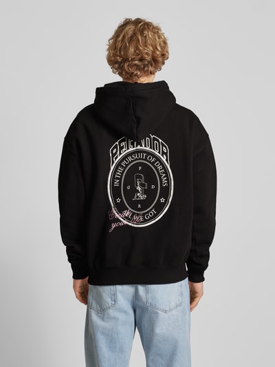 Pegador Oversized Hoodie mit Label-Print Modell 'CREGO' Anthrazit 5