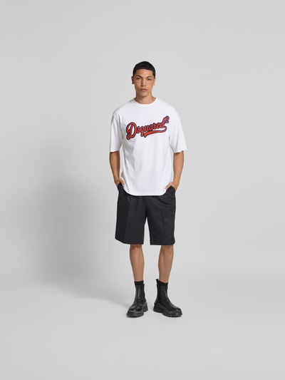 Dsquared2 T-Shirt mit Label-Detail Weiss 1