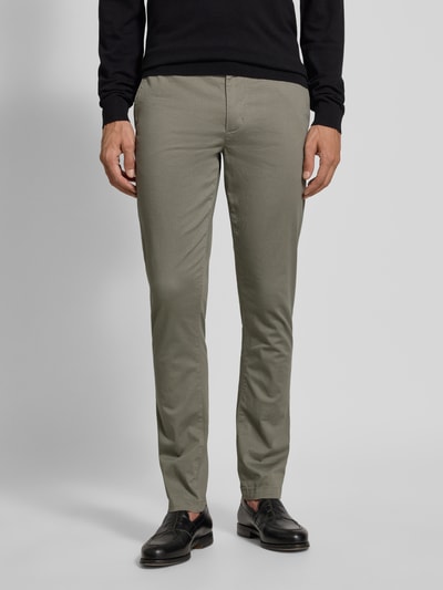 Tommy Hilfiger Slim Fit Chino aus Baumwoll-Mix Mittelgrau 4