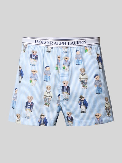 Polo Ralph Lauren Boxershorts mit Polo Bear Motiv Hellblau 1