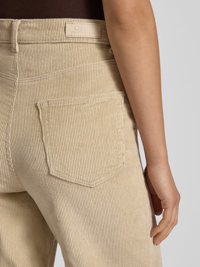 Only Wide leg corduroy broek van katoenmix, model 'HOPE' Zand - 3