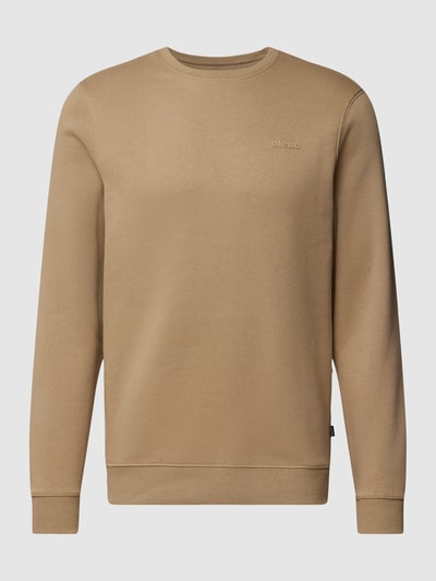 Blend Sweatshirt mit Label-Print Sand 2