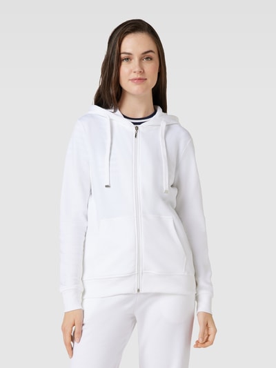 Montego Sweatjacke mit gerippten Abschlüssen Weiss 4