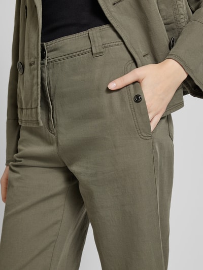 Marc Cain Wide Fit Hose mit Knopfverschluss Khaki 3