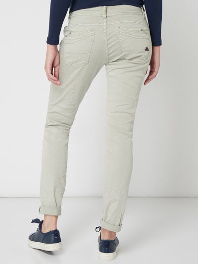 Buena Vista Jeans met smalle pasvorm en knoopsluiting  Lichtgrijs - 5