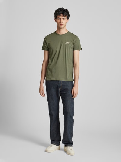 Alpha Industries T-shirt z nadrukiem z logo Zielony 1