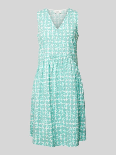 ROBE LÉGÈRE Knielanges Kleid mit grafischem Muster Mint 2