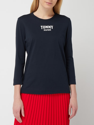 Tommy Hilfiger Longsleeve mit Logo-Print  Dunkelblau 4