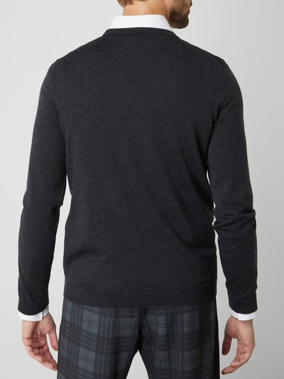 BOSS Green Pullover aus Schurwolle Modell 'Raio' Anthrazit 5