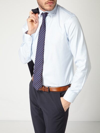 Christian Berg Men Modern Fit Business-Hemd mit Streifenmuster Bleu 3