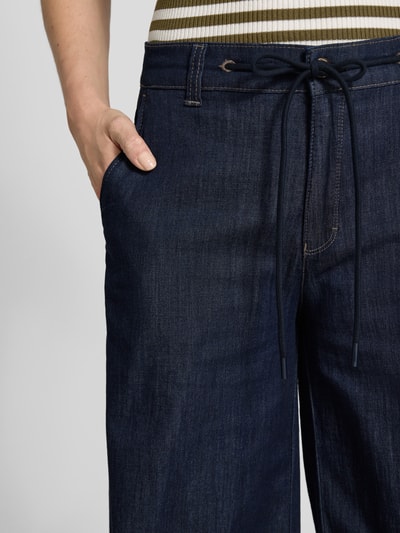 MAC Straight leg jeans met tunnelkoord, model 'CHarly' Donkerblauw - 3