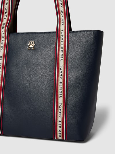 Tommy Hilfiger Shopper met labeldetails, model 'TOMMY LIFE SHOPPER' Marineblauw - 3