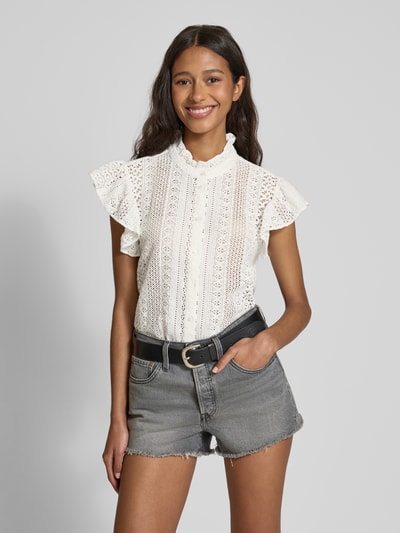 Only Regular Fit Blusentop aus Spitze Modell 'GABINA' Offwhite 4