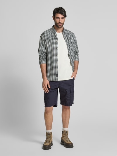 camel active Regular fit bermuda met cargozakken Marineblauw - 1