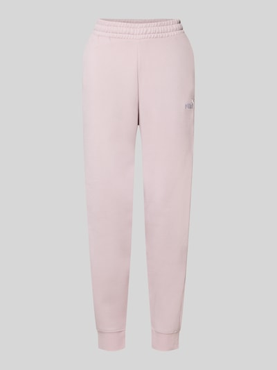 Productfoto, Sweatpants met labelstitching en elastische band van PUMA, katoenmix, relaxed fit, dames, binnenbeenlengte maat S 74 cm