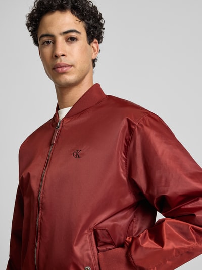 Calvin Klein Jeans Bomberjacke mit Label-Stitching Rot 3