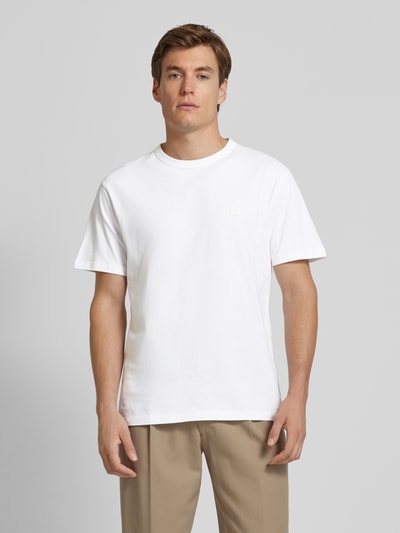 SAVE THE DUCK T-shirt met logopatch, model 'Bram' Offwhite - 4