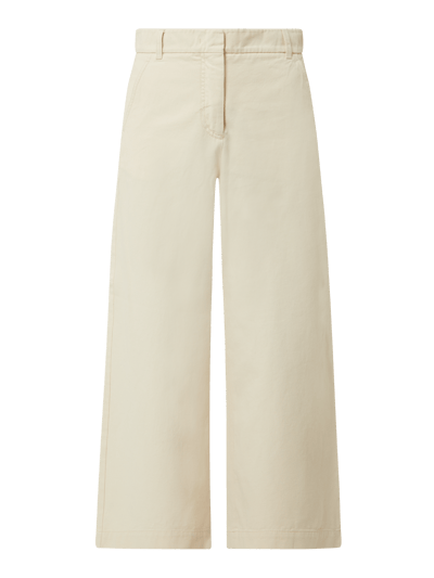 Weekend Max Mara Hose aus Twill mit weitem Bein Modell 'Nereo' Ecru 2