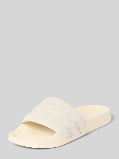 adidas Sportswear Badslippers met echt Met leer Model 'ADILETTE NOSHOWER' Beige - 1