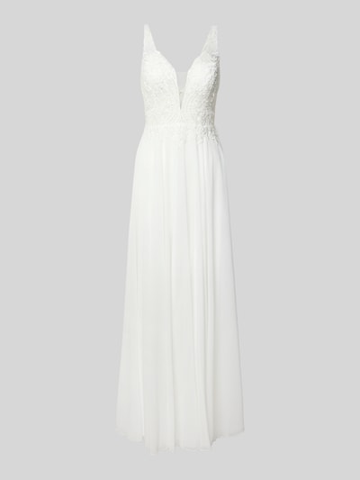 Mascara Brautkleid mit Spitzenbesatz Ecru 2