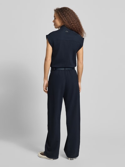 G-Star RAW Jumpsuit van Viscosemix met Ritssluiting en Riem Donkerblauw - 5