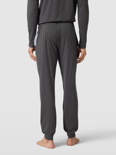 BOSS Sweatpants mit Label-Stitching Anthrazit Melange 5