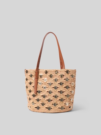 Rabanne Tote Bag in Flecht-Optik Beige 4