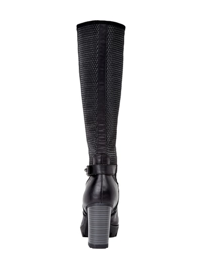Tamaris Stiefel mit strukturiertem Schaft Schwarz 2