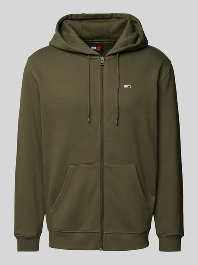 Tommy Jeans Regular fit sweatjack met capuchon Olijfgroen - 2