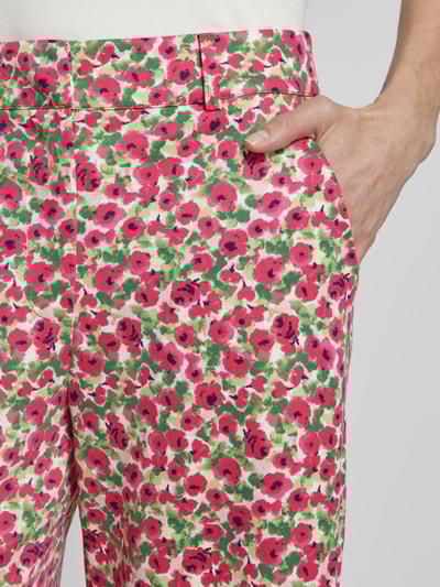 ICHI Culotte met paspelzakken, model 'KATE' Felroze - 3