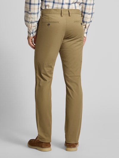 Christian Berg Men Regular fit chino met achterzakken Kaki gemêleerd - 5