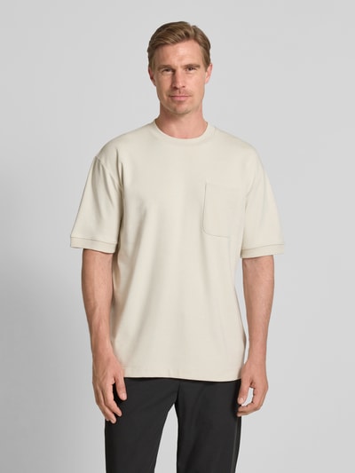 Lindbergh Oversized Sweatshirt mit Brusttasche Stein 4