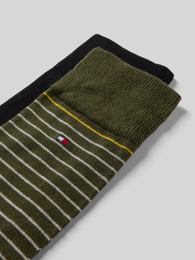 Tommy Hilfiger Socken aus Baumwoll-Mix im 2er-Pack Khaki 2