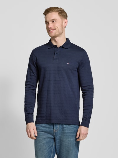 Tommy Hilfiger Poloshirt mit Label-Stitching Modell 'MERC' Marine 4