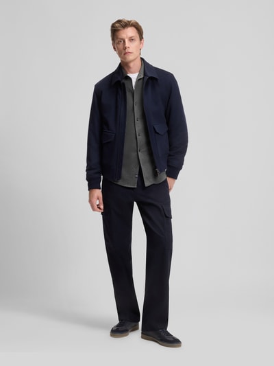 BOSS Slim Fit Freizeithemd aus Baumwoll-Jersey Modell 'H-RUDY' - BECKHAM x BOSS Mittelgrau 1