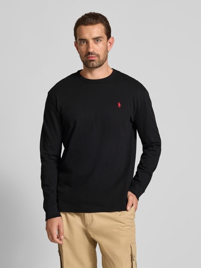 Polo Ralph Lauren Classic Fit Longsleeve mit Label-Stitching Black 4