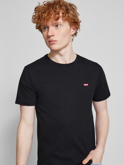 Levi's® T-Shirt mit Label-Stitching Black 3