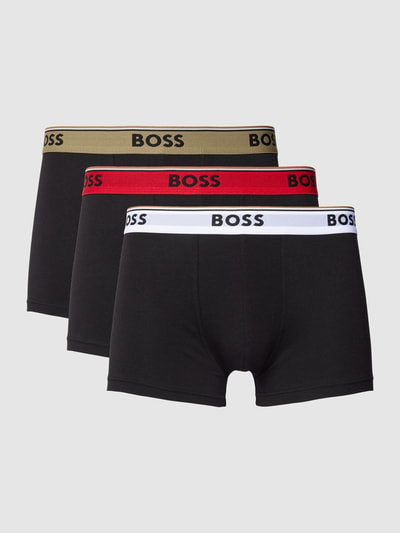 BOSS Trunks mit Logo-Bund im 3er-Pack Black 1