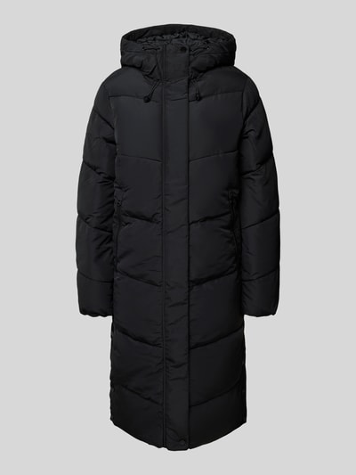 Only Płaszcz pikowany o kroju relaxed fit z kapturem model ‘MAGGI LIFE’ Czarny 2