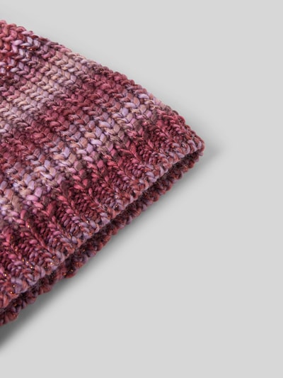 s.Oliver RED LABEL Strickmütze mit Kunstfell-Pompon Fuchsia 2