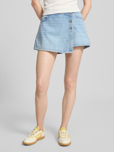 ONLY Regular fit korte jeansrok van puur katoen, model 'LESLY' Jeansblauw gemêleerd - 4