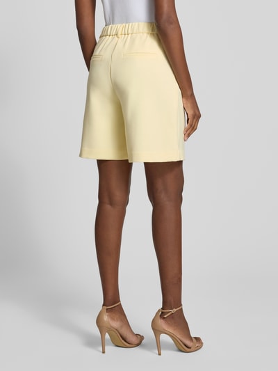 YAS wide fit short met viscose model 'Likka' Geel - 5
