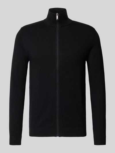 SELECTED HOMME Regular fit gebreid jack van puur katoen, model 'BERG' Zwart - 2