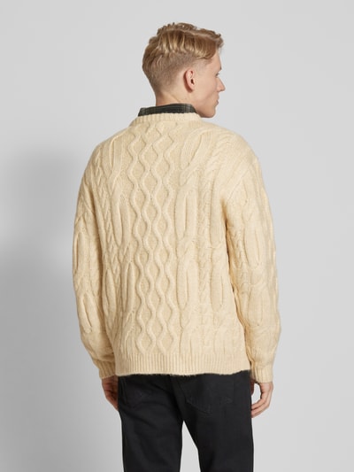 Levi's® Strickpullover mit Zopfmuster Beige 5