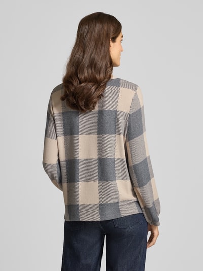 Tom Tailor Regular Fit Langarmshirt aus Viskose-Mix Taupe 5