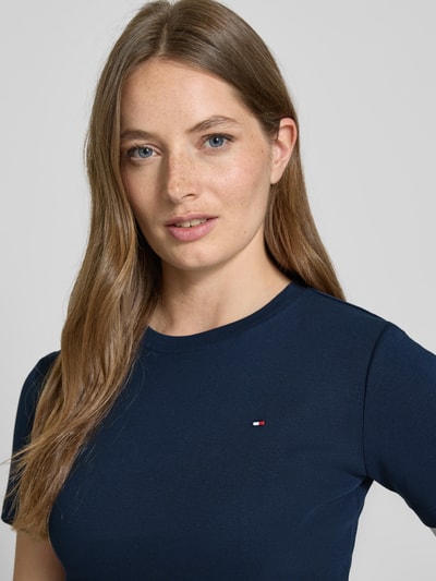 Tommy Hilfiger Slim Fit T-Shirt aus reiner Baumwolle Marine 3