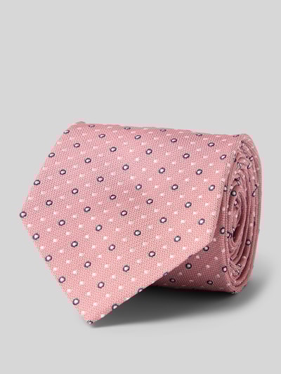 BOSS Stropdas van zijdemix Roze - 1