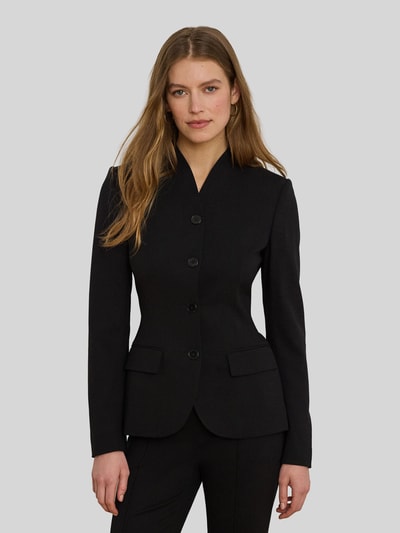 Lauren Ralph Lauren Slim Fit Kurzblazer aus Woll-Mix BLACK 4