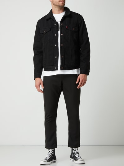 Levi's® Sherpa truckerjack met voering van teddybont  Zwart - 1